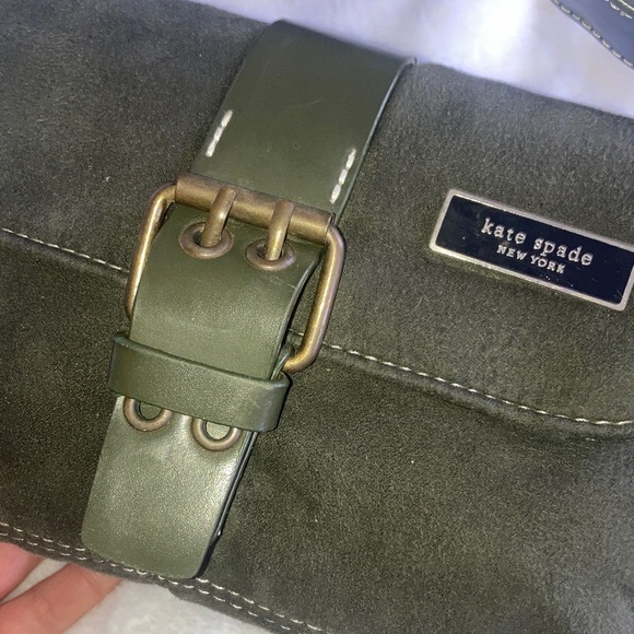 Kate Spade ❤️🔥 VINTAGE RARE❤️🔥 Olive Green shoulder Bag - Picture 4 of 8